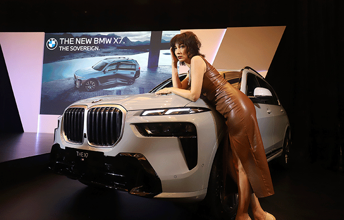 Peluncuran Luxury Sport Activity Vehicle New BMW X7 di Jakarta, Kamis (2/2/2023).