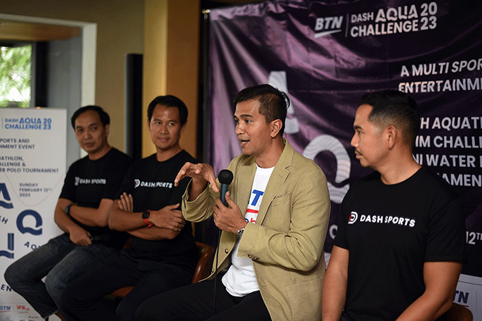 Press Conference BTN Dash Aquatic Challenge 2023, di Jakarta, Kamis (2/2/2023).