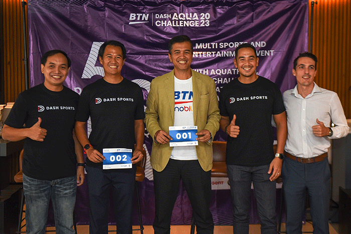 Press Conference BTN Dash Aquatic Challenge 2023, di Jakarta, Kamis (2/2/2023).