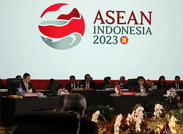 Pertemuan ASEAN Coordination Counsil ke-32 yang digelar di Seketariat ASEAN, Jakarta pada Kamis (3/2/2023).