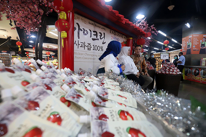 Hero Supermarket berkolaborasi dengan PT Ways Trading Indonesia menghadirkan produk jus asal Cheongsong Korea.