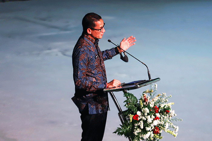 Opening Ceremony ASEAN Tourism Forum (ATF) 2023 di Candi Prambanan, D.I Yogyakarta, Jumat (3/2/2023) malam.