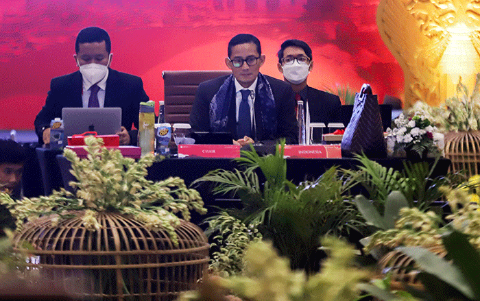 The 26th Meeting of ASEAN Tourism Ministers ASEAN Tourism Forum di Marriott Hotel, D.I Yogyakarta, Sabtu (4/2/2023).