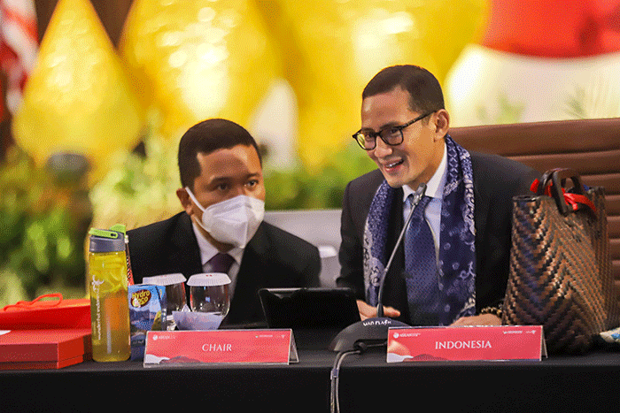 The 26th Meeting of ASEAN Tourism Ministers ASEAN Tourism Forum di Marriott Hotel, D.I Yogyakarta, Sabtu (4/2/2023).