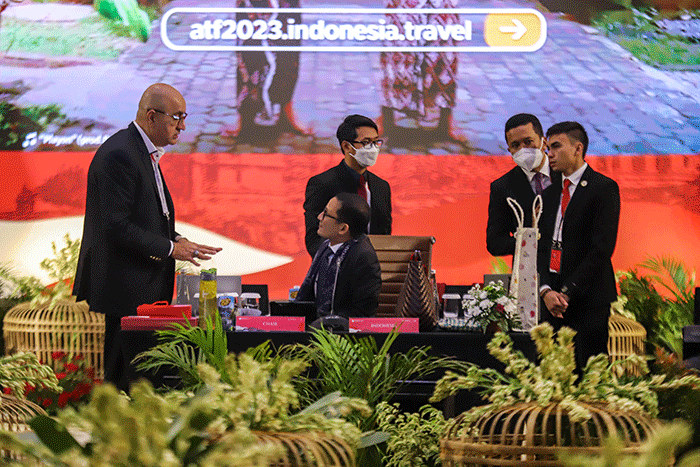 The 26th Meeting of ASEAN Tourism Ministers ASEAN Tourism Forum di Marriott Hotel, D.I Yogyakarta, Sabtu (4/2/2023).