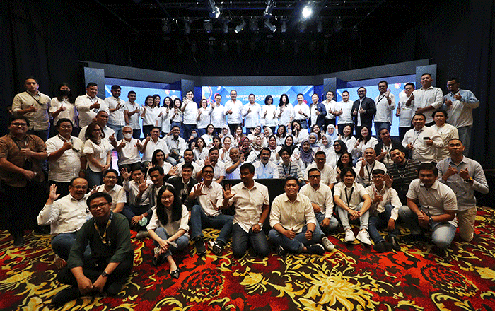 Executive Chairman MNC Group Hary Tanoesoedibjo memberikan arahan dalam kegiatan Workshop Corporate Secretary MNC Group, Selasa (7/2/2023).