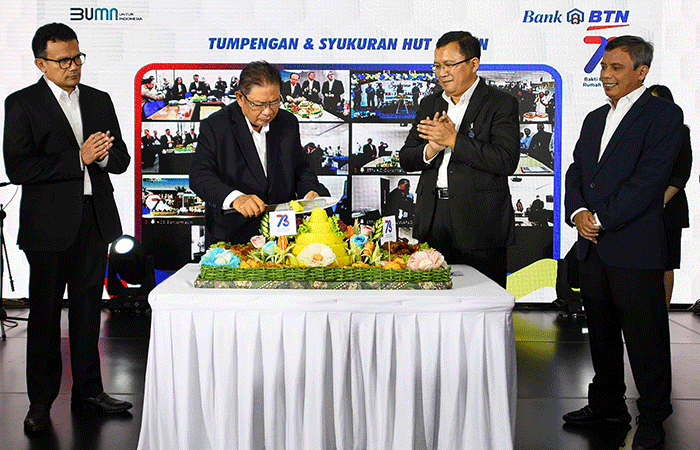 Perayaan HUT Bank BTN ke-73 di Jakarta, Kamis (9/2/2023).