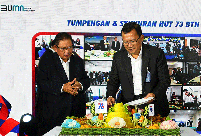 Perayaan HUT Bank BTN ke-73 di Jakarta, Kamis (9/2/2023).