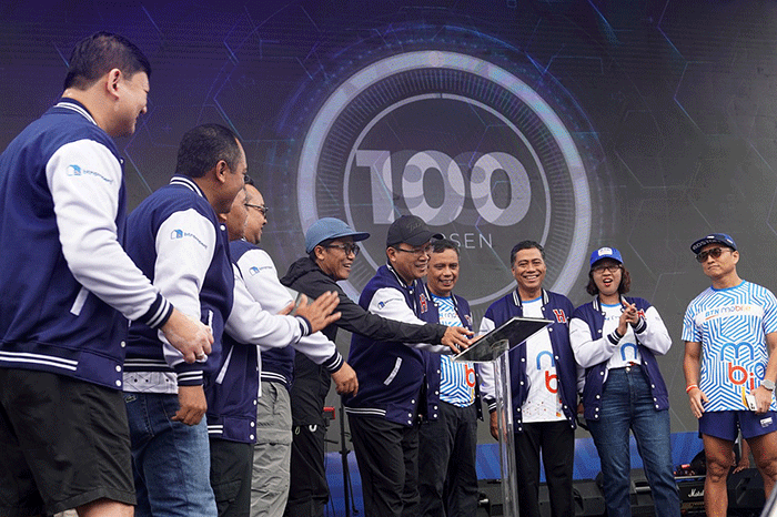 Peluncuran BTN Mobile pada acara BTN Anniversary Festival 2023 yang merupakan rangkaian acara puncak kegiatan HUT Bank BTN ke-73.