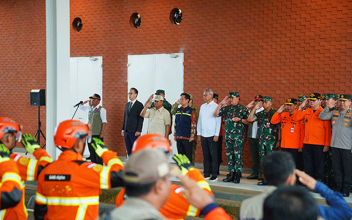 Menteri Pertahanan Prabowo Subianto melepas keberangkatan pengiriman bantuan kemanusiaan ke Turki yang mengalami musibah bencana gempa.