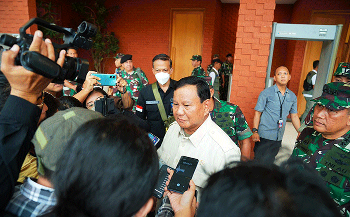 Menteri Pertahanan Prabowo Subianto melepas keberangkatan pengiriman bantuan kemanusiaan ke Turki yang mengalami musibah bencana gempa.