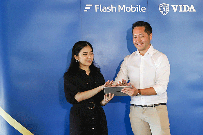 Peluncuran kerja sama PT Indonesia Digital Identity (VIDA) dengan PT FM Digital Solution (Flash Mobile).