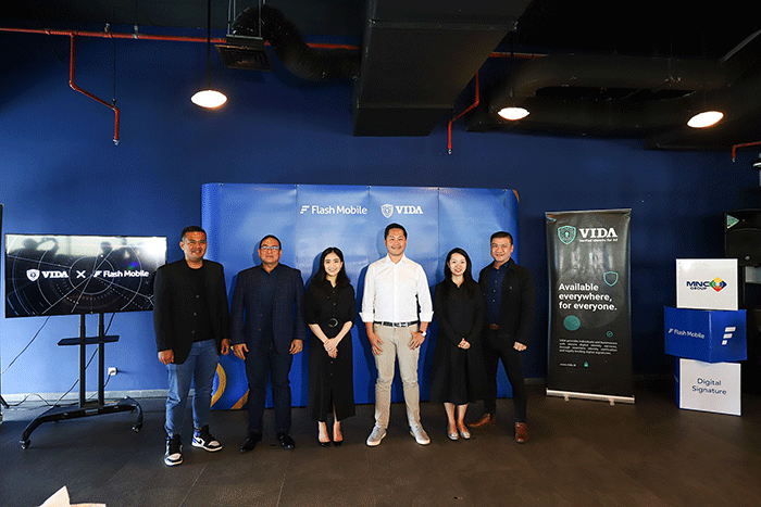Peluncuran kerja sama PT Indonesia Digital Identity (VIDA) dengan PT FM Digital Solution (Flash Mobile).