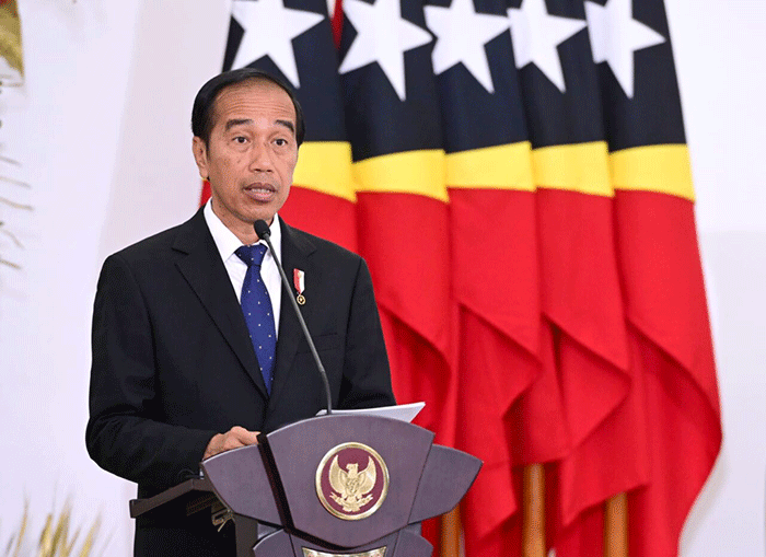 Presiden Joko Widodo menggelar pertemuan bilateral dengan Perdana Menteri (PM) Republik Demokratik Timor Leste, Taur Matan Ruak.