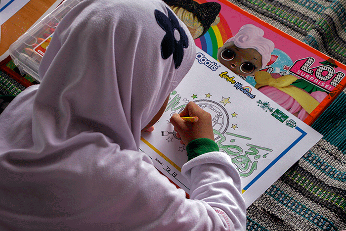 Sebanyak 2.300 Siswa Paud dan TK se-Kota Semarang meramaikan kegiatan lomba mewarnai logo logo Nahdlatul Ulama di Lapangan Pancasila Simpang Lima.
