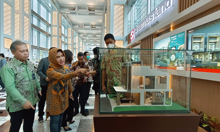 Pembukaan pameran bertajuk Find Your Property (FYP) Fest 2023 by by Bank Mandiri di Menara Mandiri, Jakarta, Senin (13/2/2023).