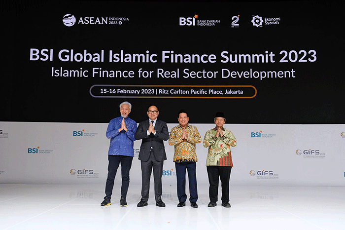 BSI Global Islamic Finance Summit 2023 di Jakarta, Rabu (15/2/2023).
