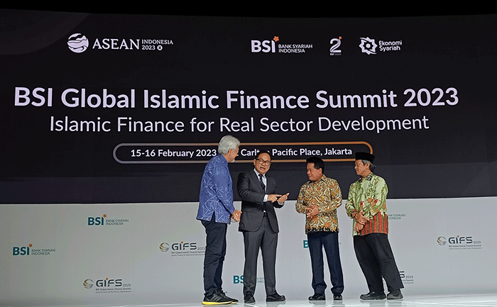BSI Global Islamic Finance Summit 2023 di Jakarta, Rabu (15/2/2023).