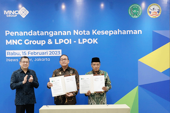 Penandatanganan Kerja Sama antara PT MNC Asia Holding Tbk (BHIT atau MNC Group) bersama LPOI dan LPOK.