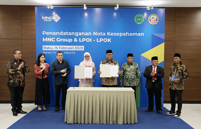 Penandatanganan Kerja Sama antara PT MNC Asia Holding Tbk (BHIT atau MNC Group) bersama LPOI dan LPOK.