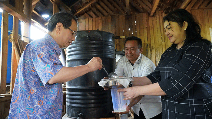 Peresmian Lembaga Pengembangan Bisnis (LPB) Lebak, Banten, Rabu (15/2/2023).