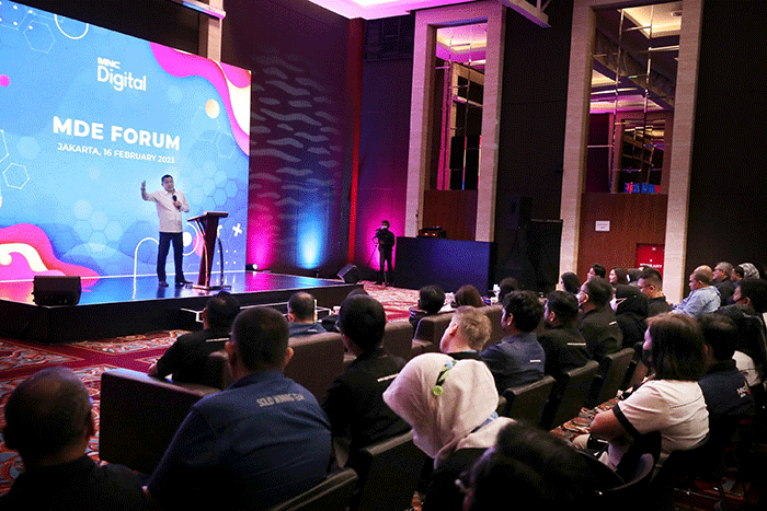 Executive Chairman MNC Group Hary Tanoesoedibjo Memberikan Arahan pada Workshop MDE Group di Jakarta, Kamis (16/2/2023).
