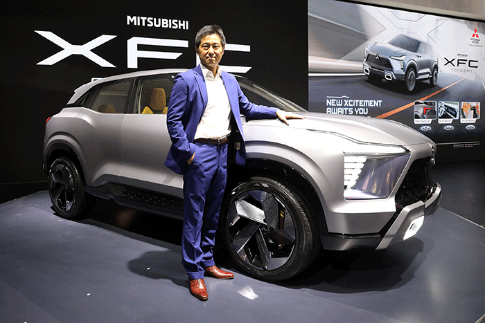 Mitsubishi XFC Concept tampil pada ajang Indonesia International Motor Show (IIMS) 2023 di JIExpo Kemayoran, Jakarta, Kamis (16/2/2023).