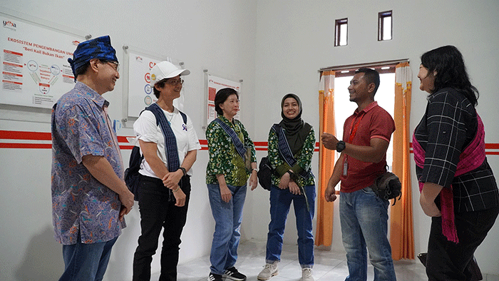 Penanaman perdana jahe merah di Desa Cikarang, Kecamatan Muncang, Lebak Banten, Rabu (15/2/2023).