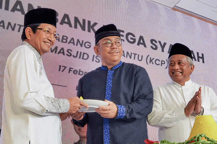 Peresmian Kantor Cabang Pembantu (KCP) BMS Masjid Istiqlal di Jakarta, Jumat (17/2/2023).