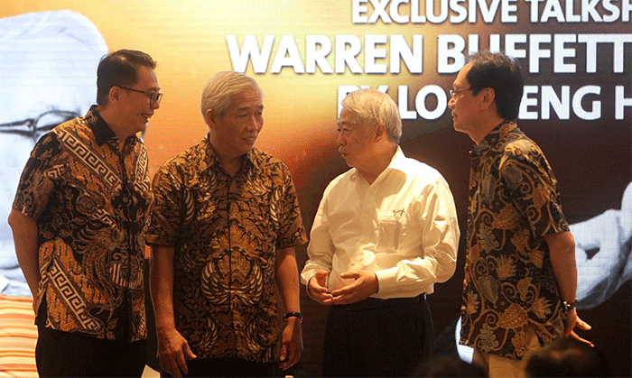 Talkshow “Warren Buffett Wisdom” di Jakarta, Kamis (16/2/2023).