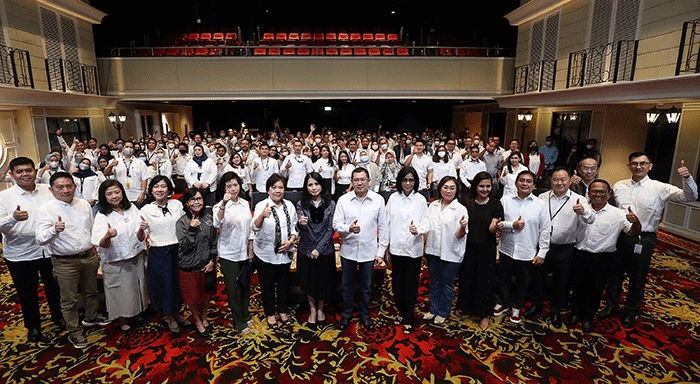 Executive Chairman MNC Group Hary Tanoesoedibjo memberikan arahan di acara Procurement Forum yang digelar di MNC Conference Hall, iNews Tower.