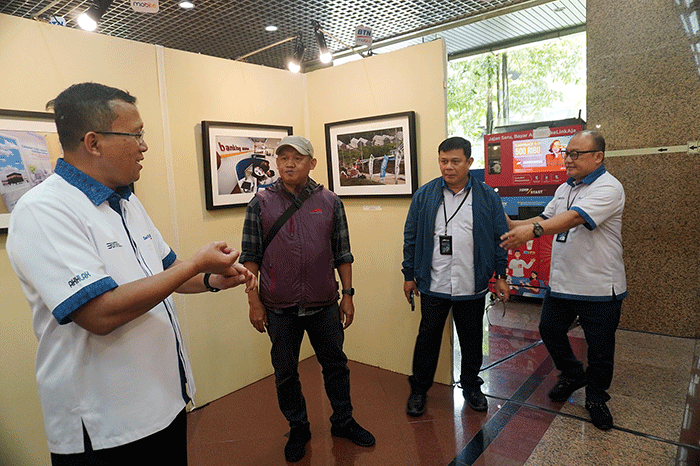 Pameran Anugerah Jurnalistik dan Foto Bank BTN di Menara BTN di Jakarta, Rabu (22/2/2023).
