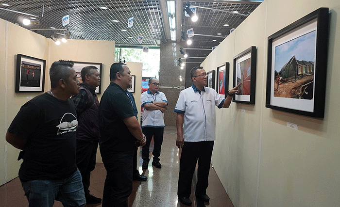 Pameran Anugerah Jurnalistik dan Foto Bank BTN di Menara BTN di Jakarta, Rabu (22/2/2023).