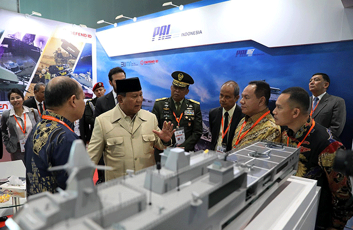 Menhan Prabowo Subianto memimpin Delegasi Indonesia yang berpartisipasi dalam The 16th Edition of the International Defence Exhibition and Conference.