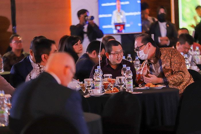 Peluncuran Bloomberg Technoz di Hotel JS Luwansa, Jakarta, Kamis (2/3/2023).