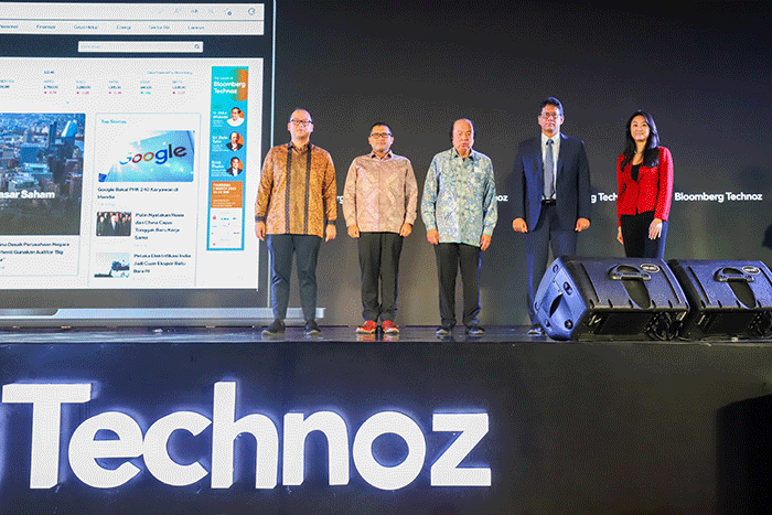 Peluncuran Bloomberg Technoz di Hotel JS Luwansa, Jakarta, Kamis (2/3/2023).