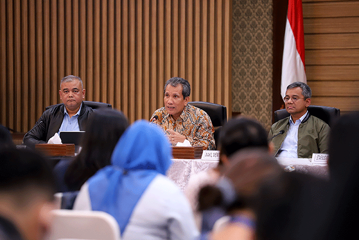 Keterangan pers terkait hasil pemeriksaaan internal PNS Ditjen Pajak atas nama Rafael Alun Trisambodo di Jakarta, Rabu (1/3/2023).
