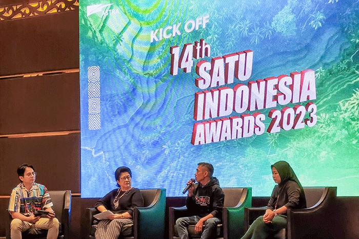 Kick Off 14th SATU Indonesia Awards 2023 di Jakarta, Senin (6/3/2023).