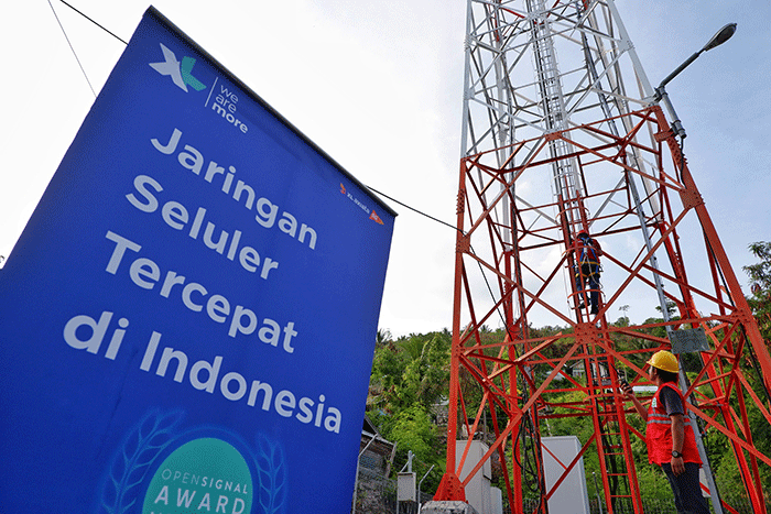 XL Axiata gencar membangun jaringan 4G, antara lain penambahan lebih dari 2.700 BTS 4G.