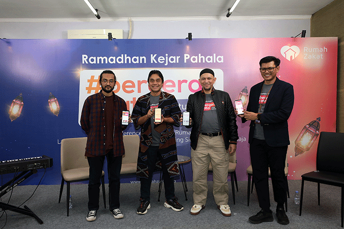Konferensi Pers Ramadan Kejar Pahala #BergerakNyata Untuk Indonesia di Jakarta, Selasa (21/3/2023).