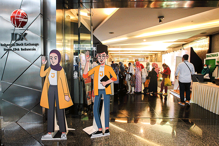 Kajian Ramadan & Buka Puasa Bersama yang diselenggarakan oleh Bibit dan Jago Syariah di Bursa Efek Indonesia (BEI), Jakarta, Senin (27/3/2023).