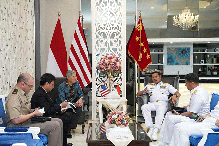 Panglima TNI Laksamana TNI Yudo Margono menerima kunjungan kehomatan Y.M. Sung Yong Kim Duta Besar Amerika Serikat untuk Indonesia.