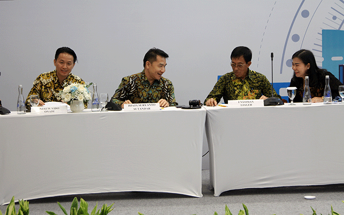 Rapat Umum Pemegang Saham Tahunan (RUPST) dan Rapat Umum Pemegang Saham Luar Biasa (RUPSLB) WOM Finance di Jakarta, Kamis (30/3/2023).