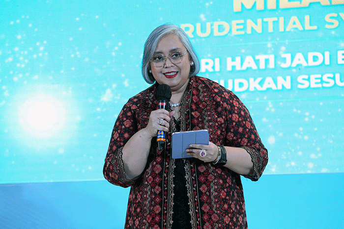 Perayaan milad pertama Prudential Syariah di Jakarta, Rabu (5/4/2023).