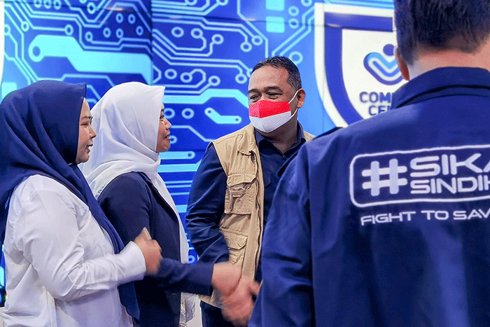 Layanan Sistem Komputerisasi Tenaga Kerja Indonesia di Luar Negeri (SISKOTKLN) kembali dibuka di Jakarta, Rabu (5/4/2023).