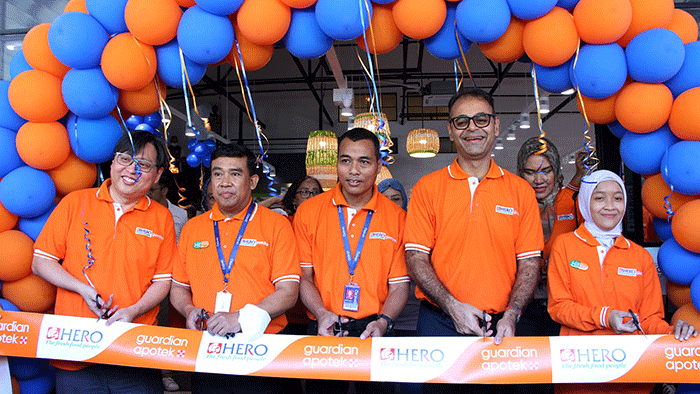Peresmian Gerai baru Hero Supermarket di Jakarta, Rabu (5/4/2023).