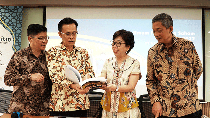 Rapat Umum Pemegang Saham Tahunan PT Trisula International Tbk  di Jakarta, Senin (10/4/2023).
