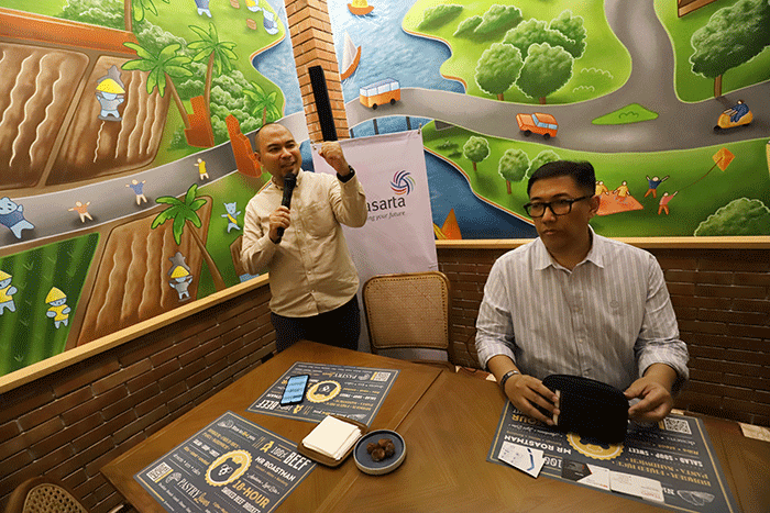 Buka puasa bersama Lintasarta dengan media di Jakarta, Senin (10/4/2023).