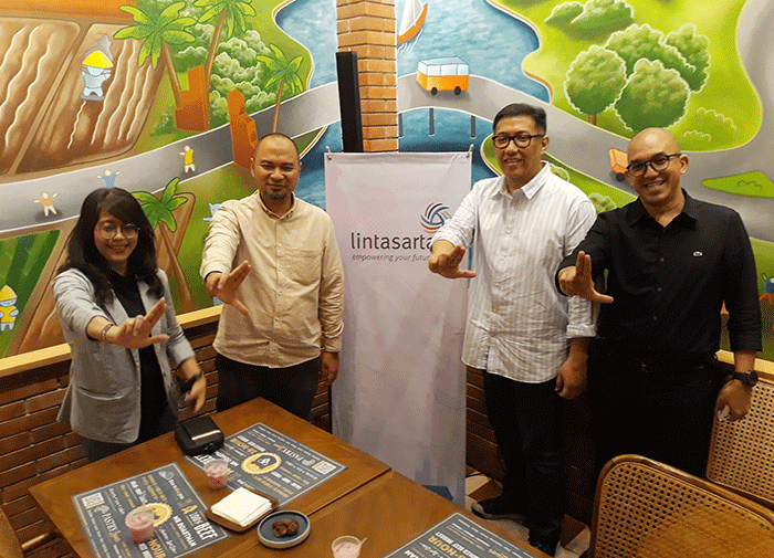 Buka puasa bersama Lintasarta dengan media di Jakarta, Senin (10/4/2023).