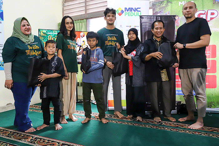 Celebrating Ramadan with Vision+ di Panti Asuhan Muhammadiyah Tanah Abang, Jakarta Pusat, Kamis (13/4/2023).